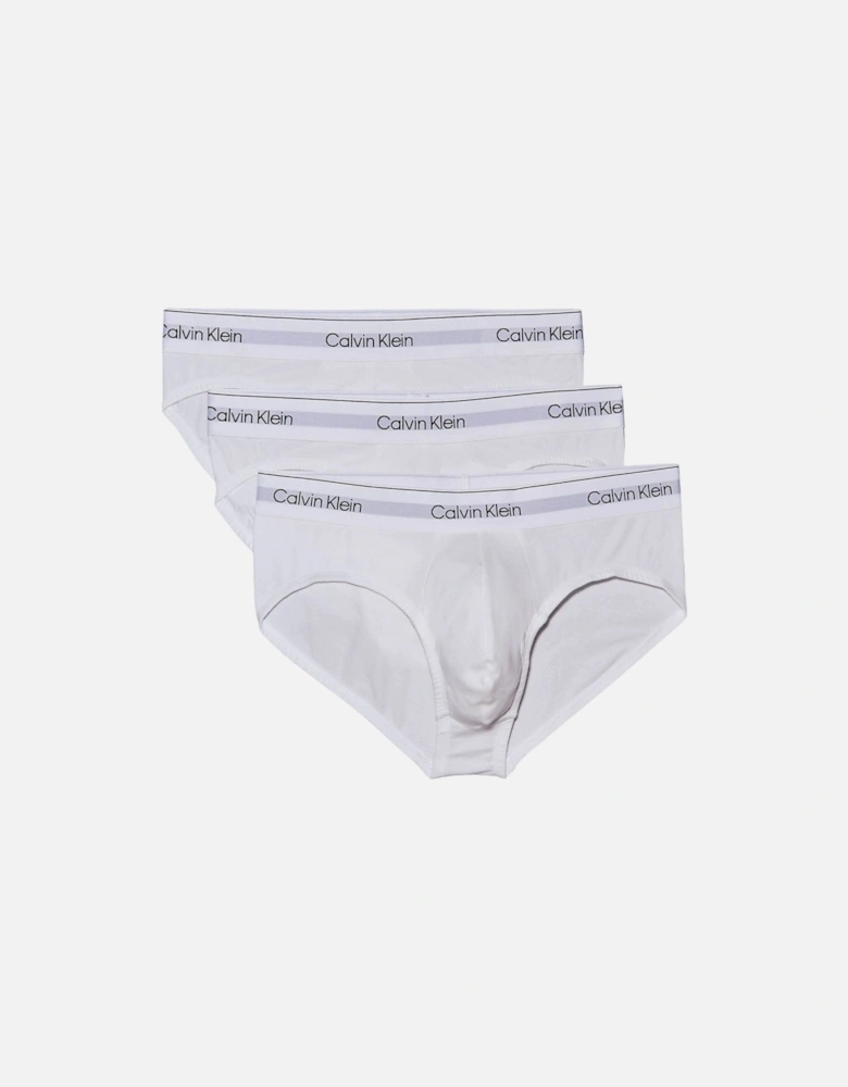 3-Pack Icon Cotton Stretch Men's Briefs, White