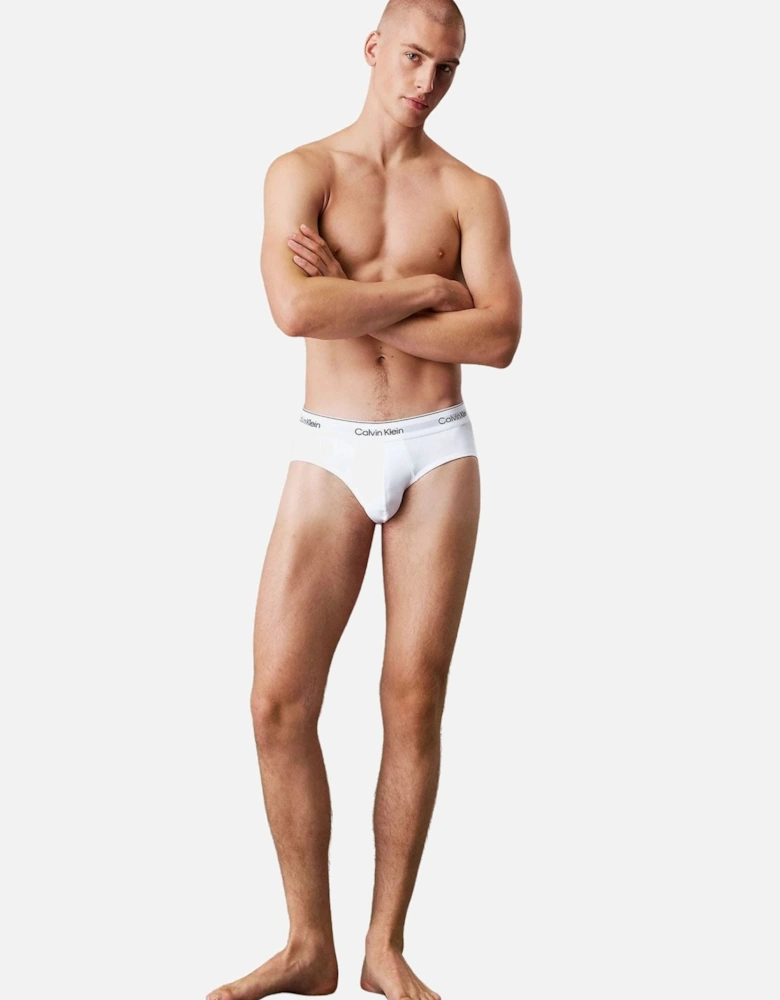 3-Pack Icon Cotton Stretch Men's Briefs, White