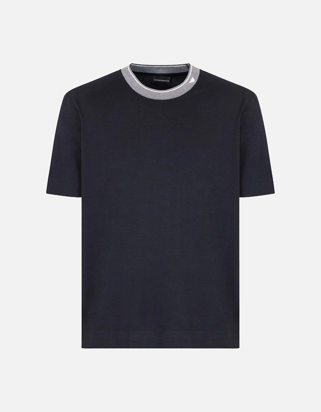 Branded Collar T-Shirt Navy, 6 of 5