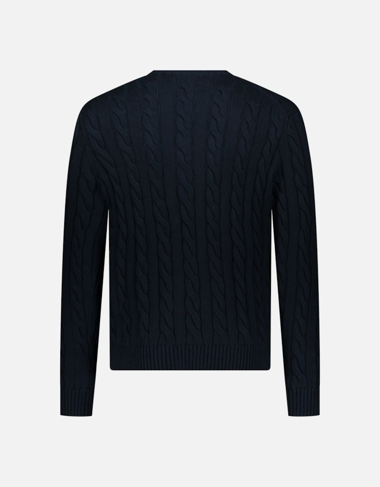 Ralph Lauren Cable Crew Knitwear - Navy