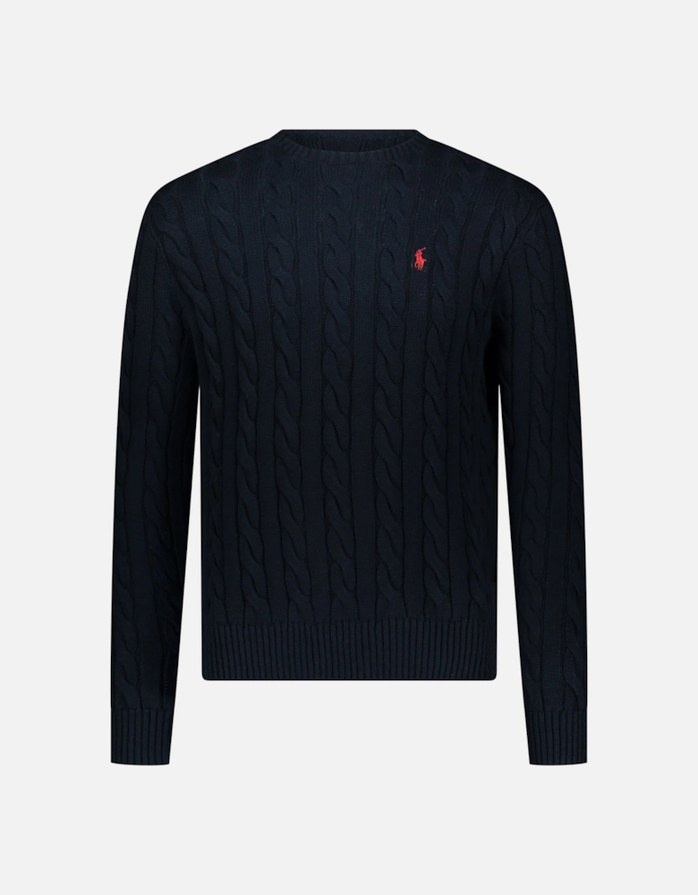 Ralph Lauren Cable Crew Knitwear - Navy