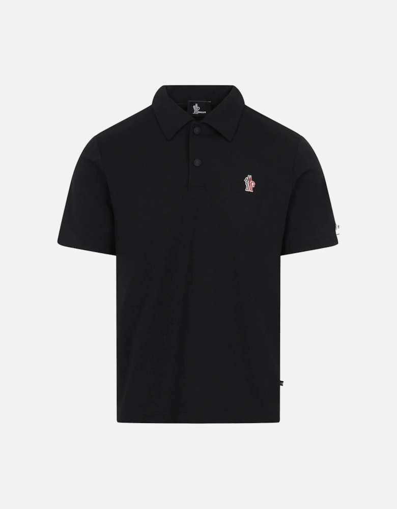 Piquet Logo Polo Black