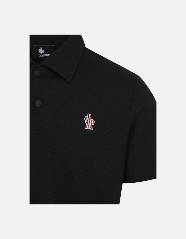 Piquet Logo Polo Black