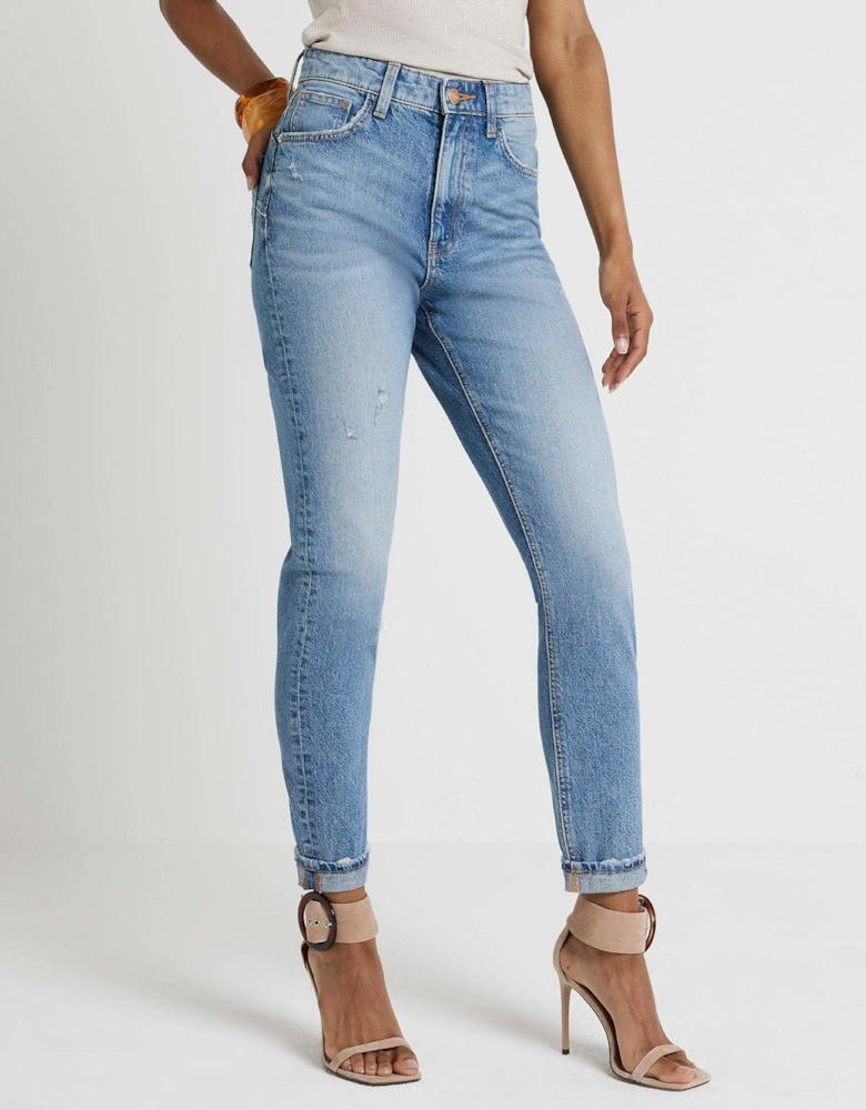 Mom High Rise Sculpt Jeans - Blue