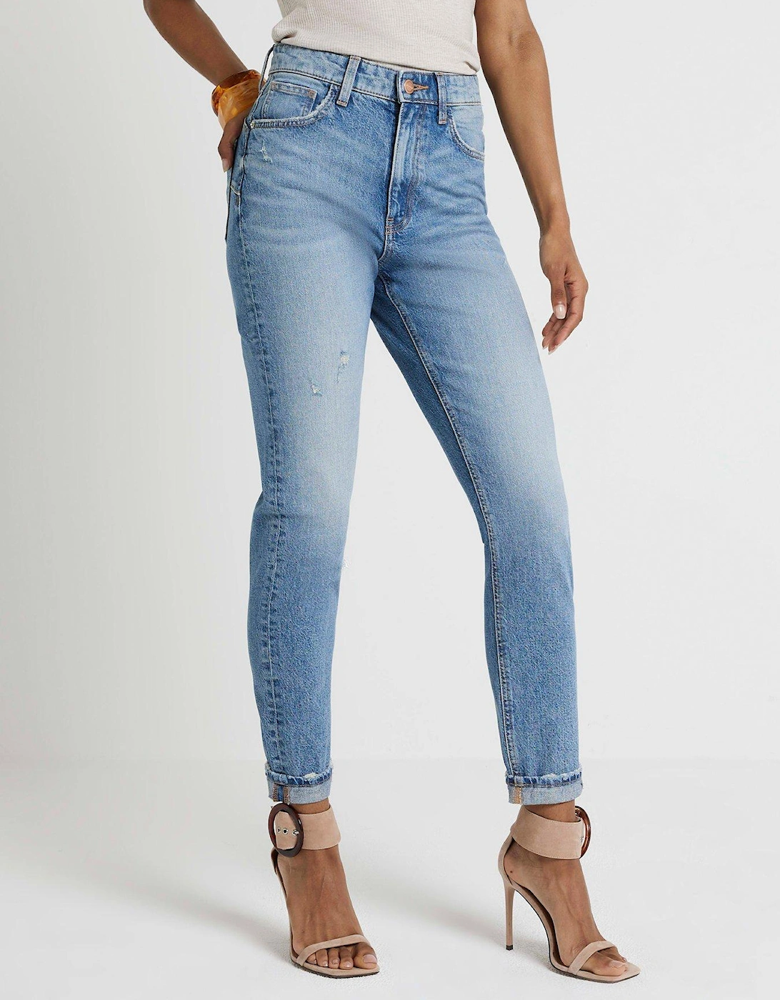 Mom High Rise Sculpt Jeans - Blue, 2 of 1