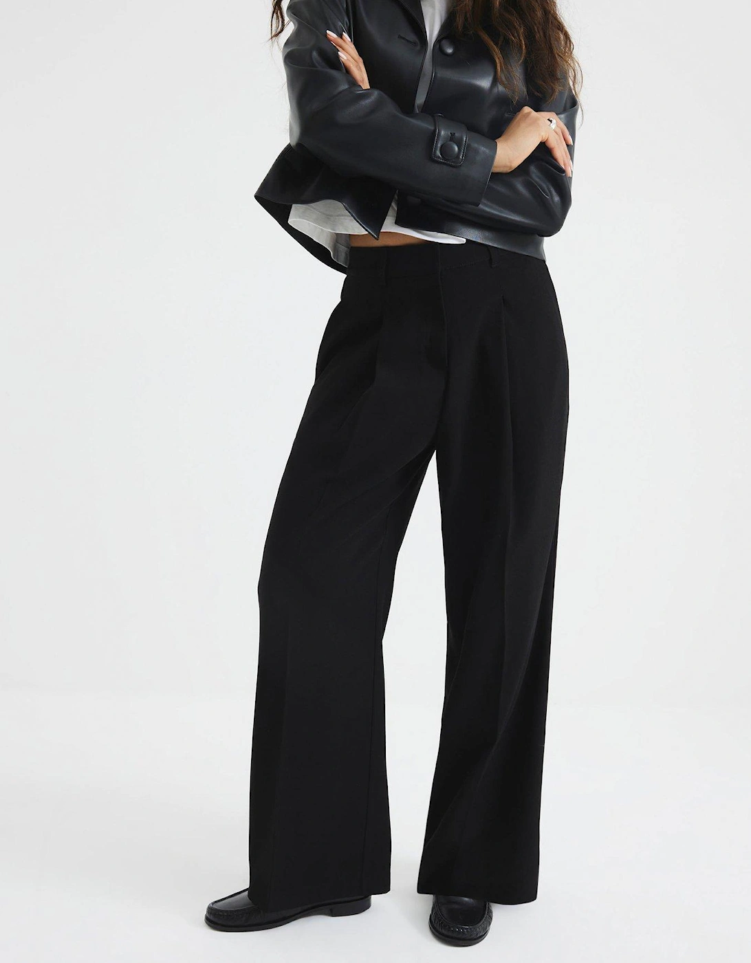 Wide Leg Trouser - Black, 2 of 1