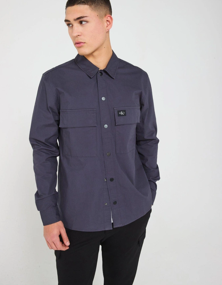 Double Pocket Overshirt - Navy