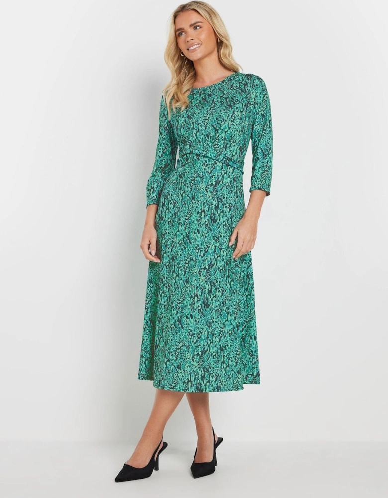 Petite Midi Dress - Green