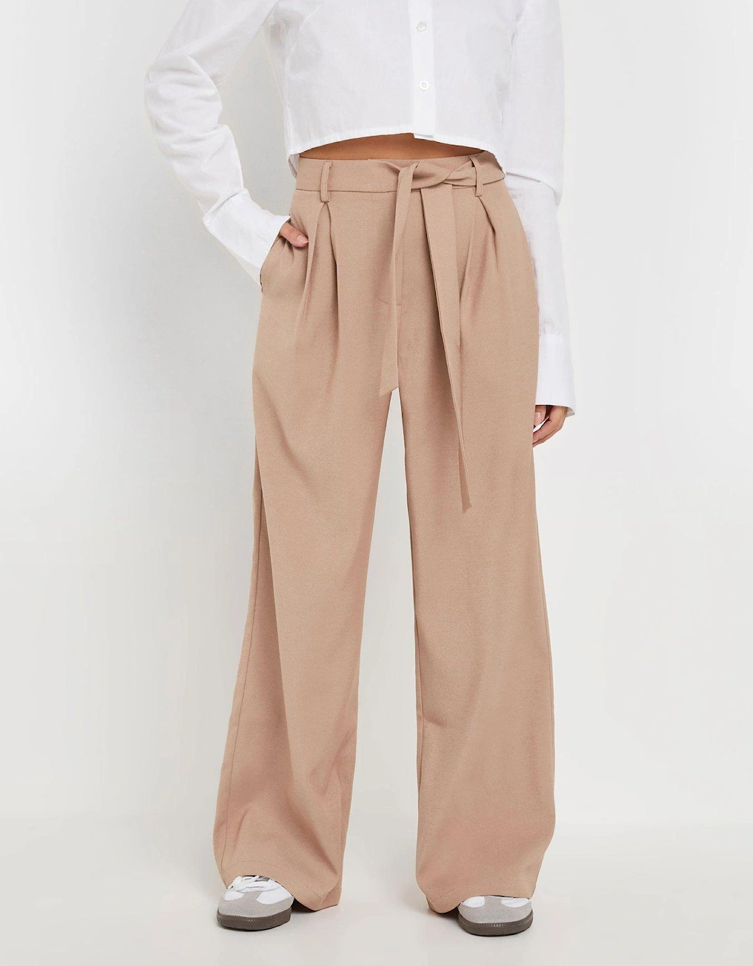 Side Wrap Wide Leg Trousers - Pink, 2 of 1