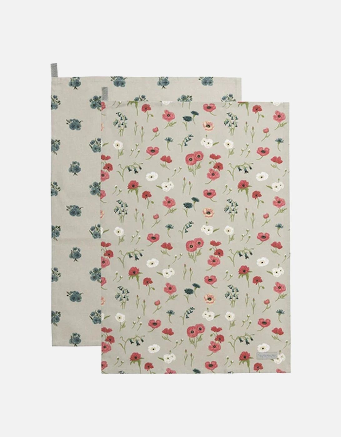 Tea Towel Set of 2 Poppy Meadow, 2 of 1