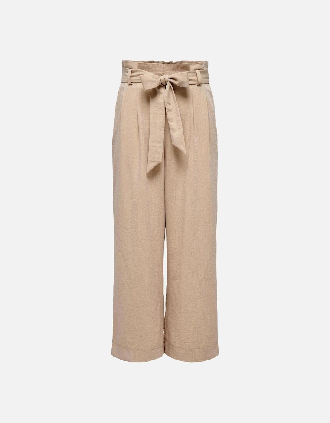 Beige Front Pocket Trousers Women, 3 of 2