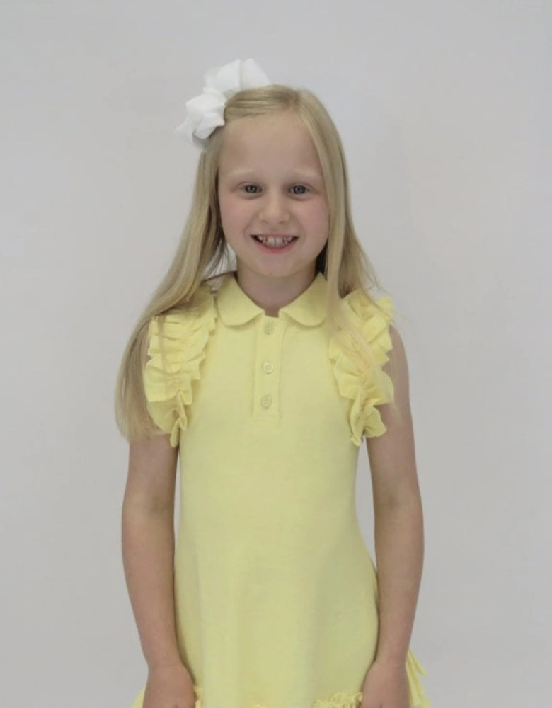 Girls Lemon Frilly Tennis Dress