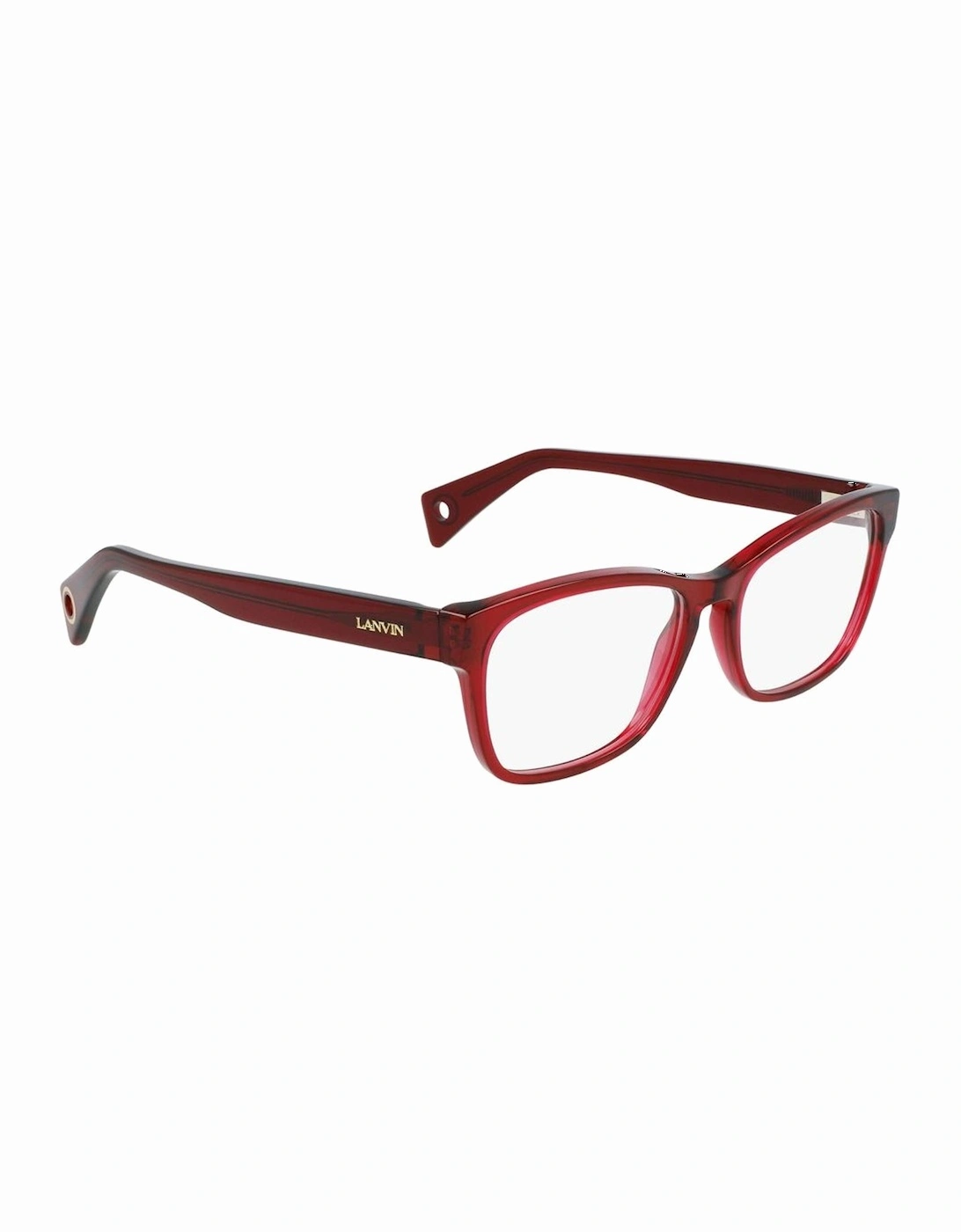 Acetate Rectangular Frame Glasses Women - Red, 4 of 3