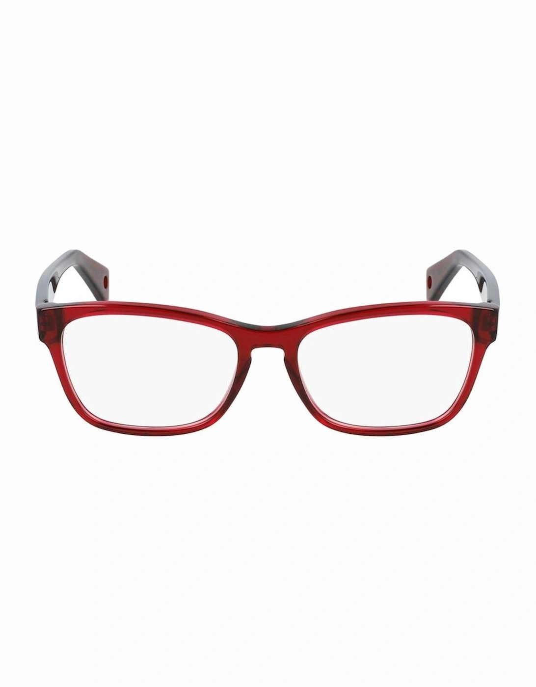 Acetate Rectangular Frame Glasses Women - Red