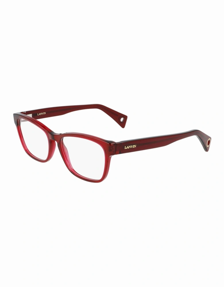 Acetate Rectangular Frame Glasses Women - Red