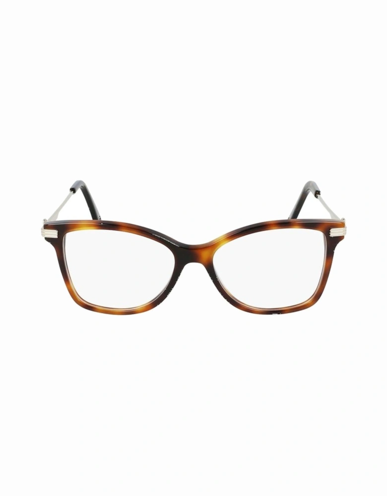 Acetate Rectangular Glasses Women - Brown Frames