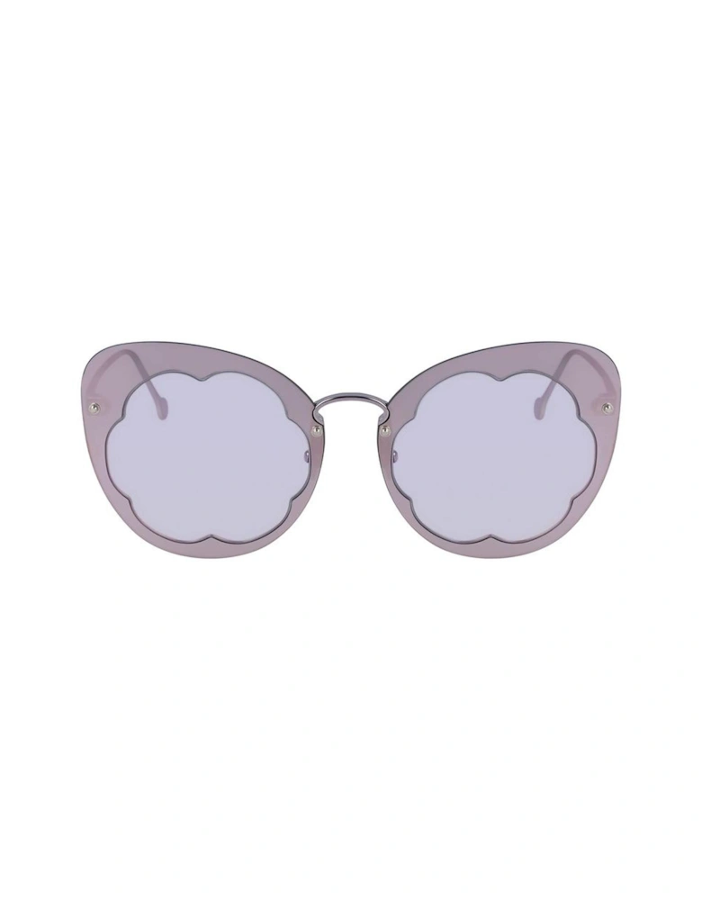 Metal Frame UV Protection Sunglasses Women - Purple