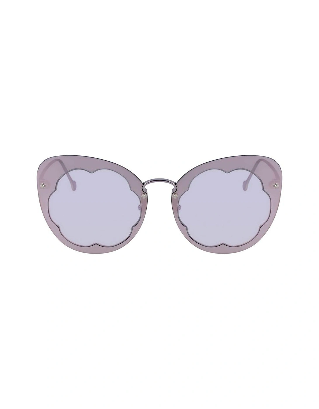 Metal Frame UV Protection Sunglasses Women - Purple, 3 of 2