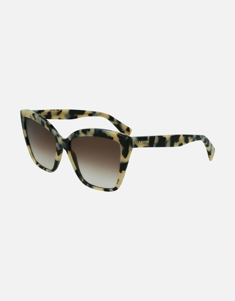 Acetate Sunglasses with Brown Lenses Women - Gray