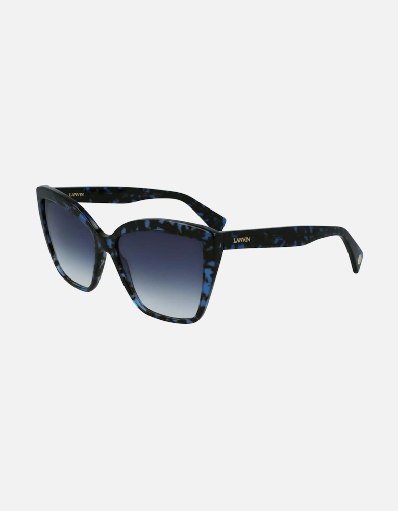 Acetate Sunglasses with Brown Lenses Women - Blue