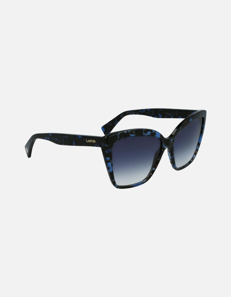 Acetate Sunglasses with Brown Lenses Women - Blue