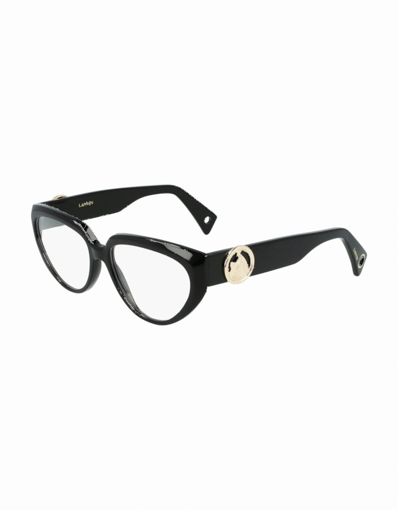 Acetate Rectangular Frame Glasses Women - Black