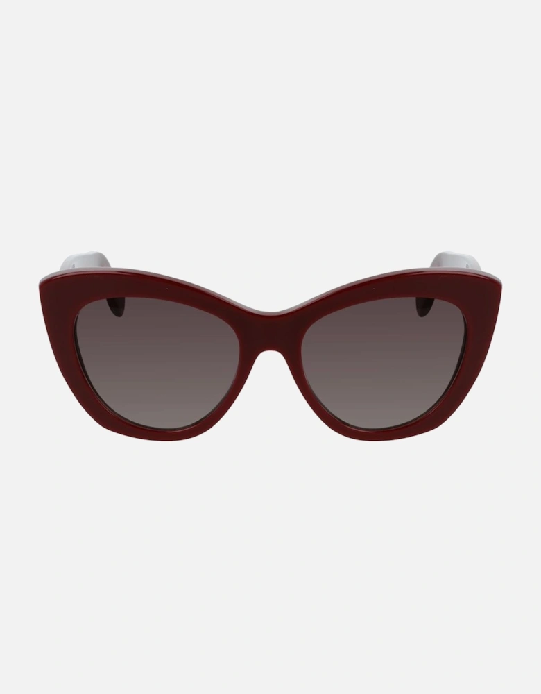 Acetate Degraded Brown UV Filter Sunglasses Women - Bordeaux