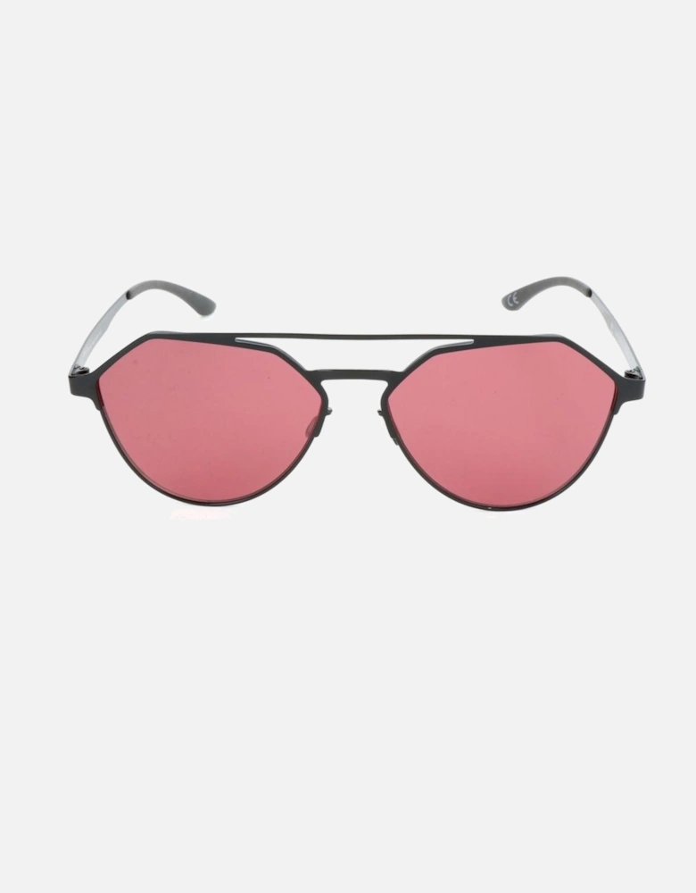 Metal Sunglasses with Rose Lens Unisex - Black