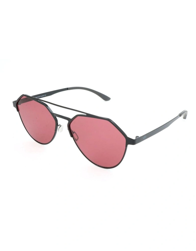 Metal Sunglasses with Rose Lens Unisex - Black