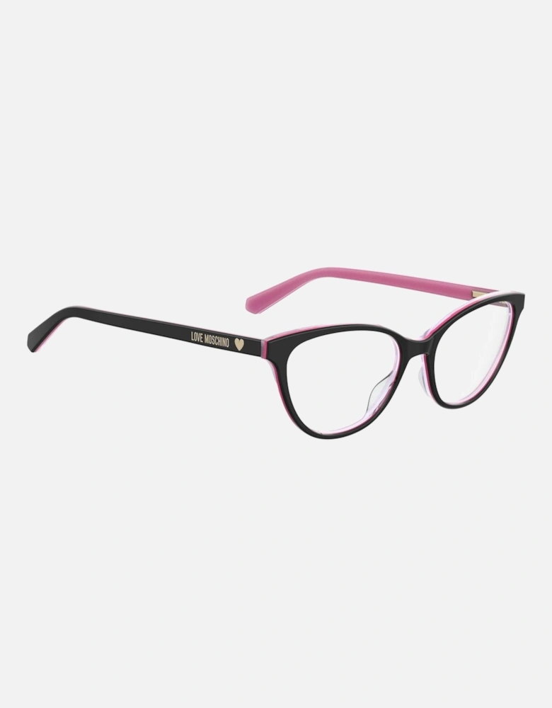 Acetate Cat-Eye Frame Glasses Women - Black