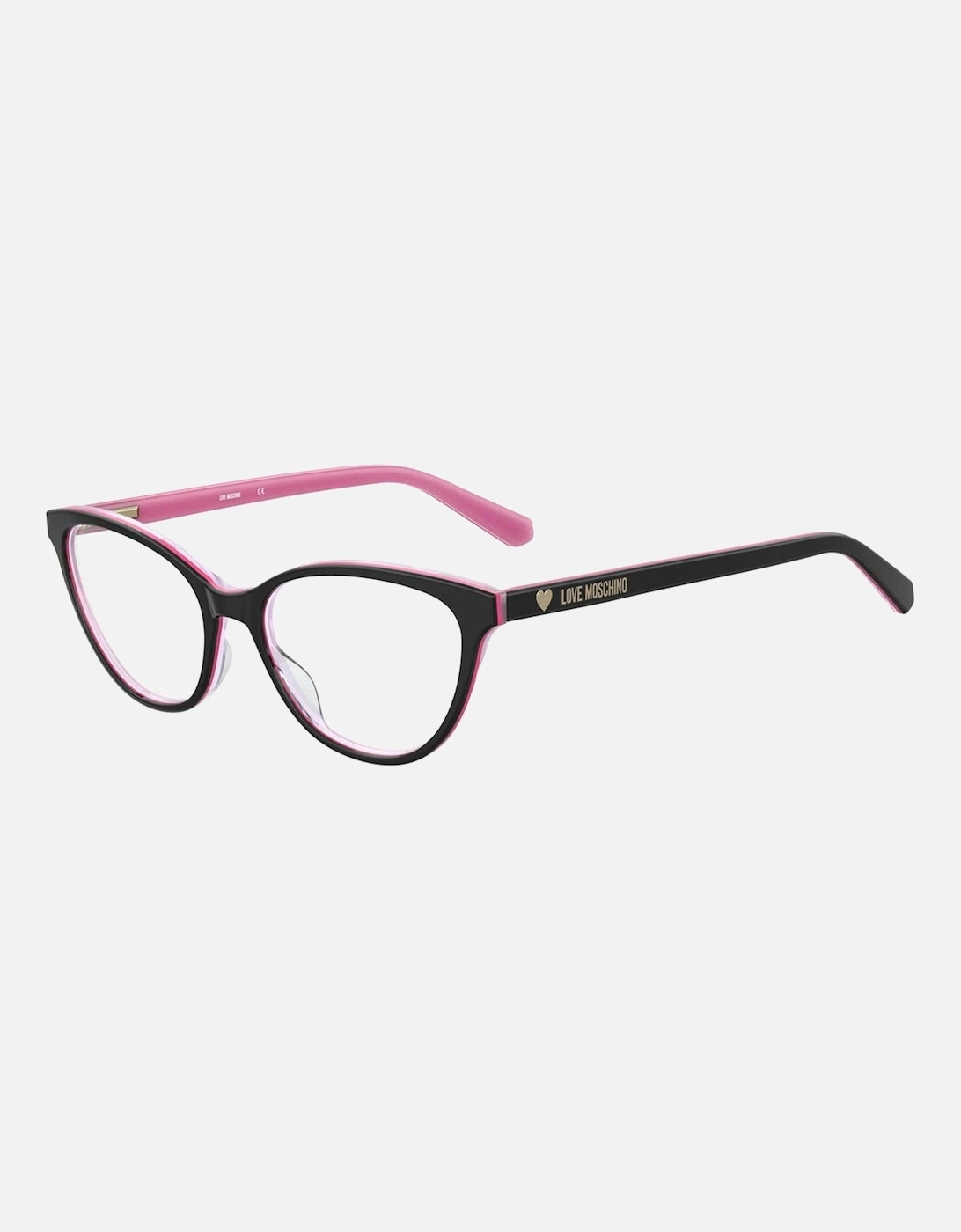 Acetate Cat-Eye Frame Glasses Women - Black, 4 of 3