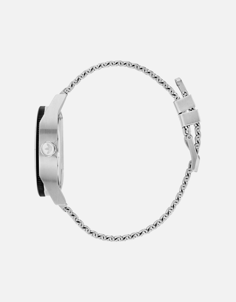 Stainless Steel Quartz Analog Watch Women - Gray Watches