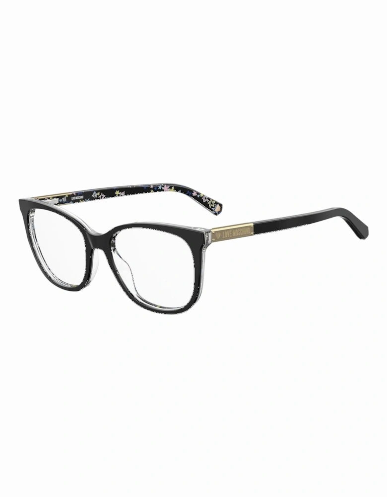 Acetate Rectangular Frame Glasses Women - Black