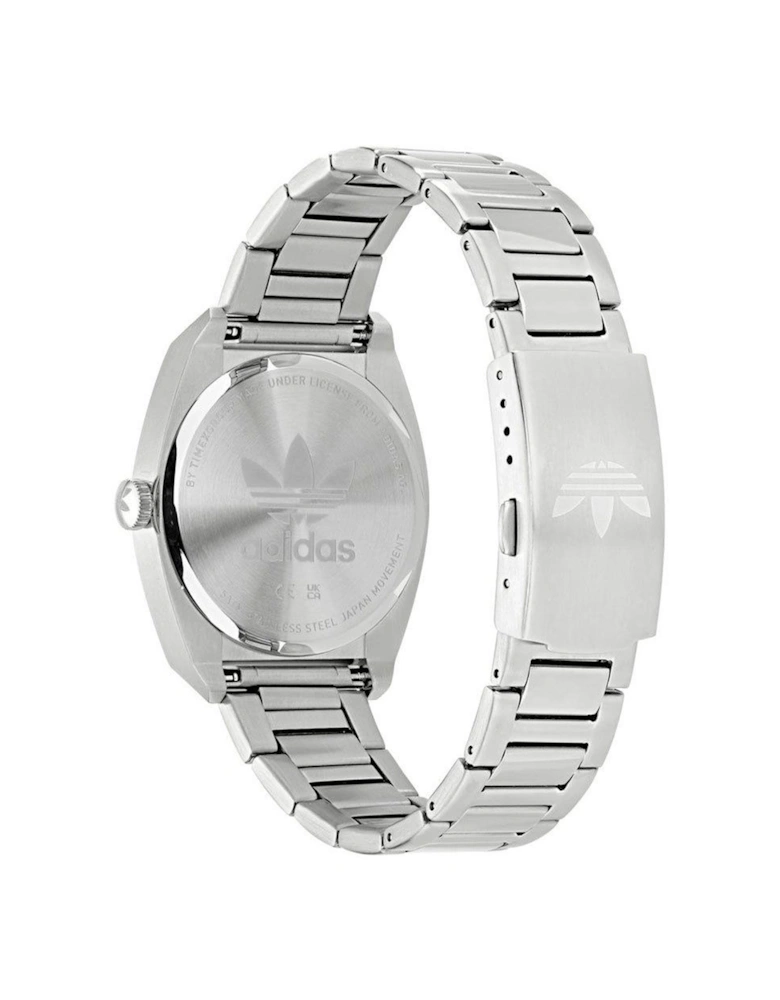 Stainless Steel Quartz Analog Watch Women - Gray Watches