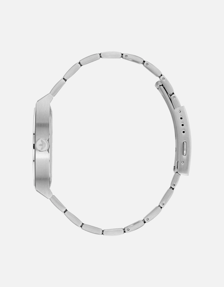 Stainless Steel Quartz Analog Watch Women - Gray Watches