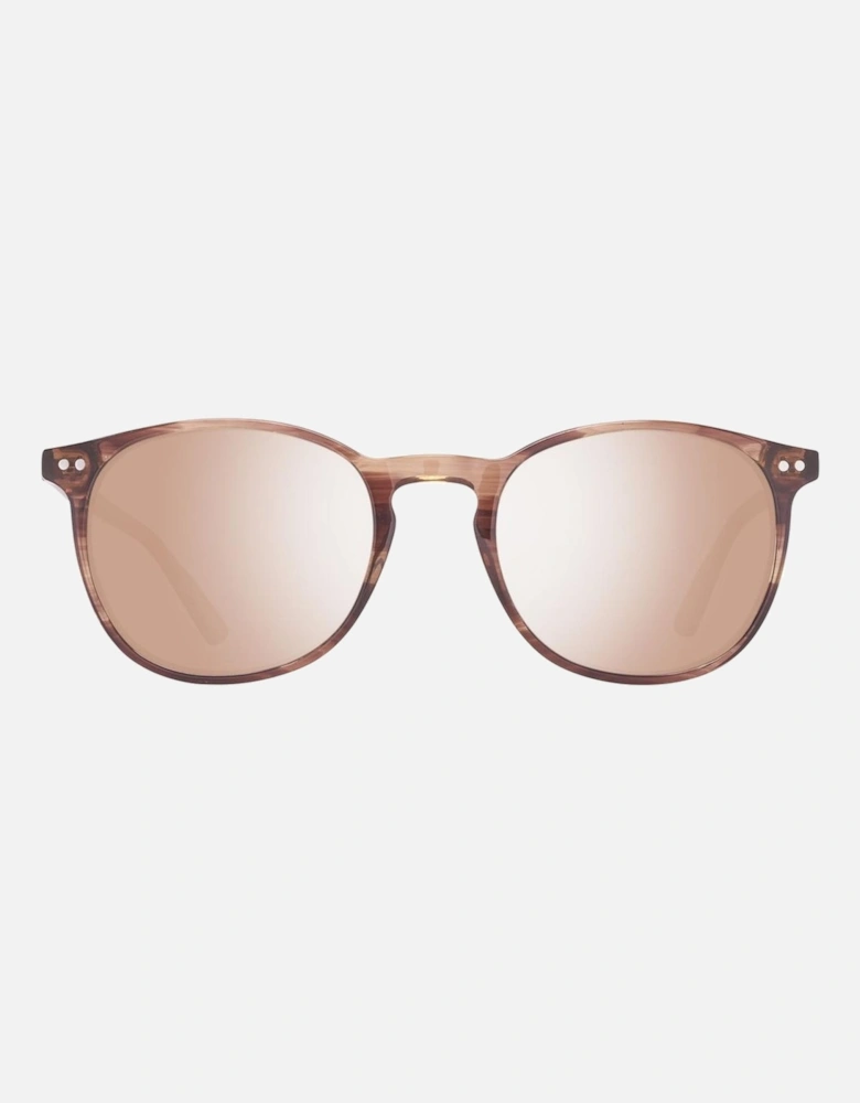 Plastic Frame Sunglasses Unisex - Brown