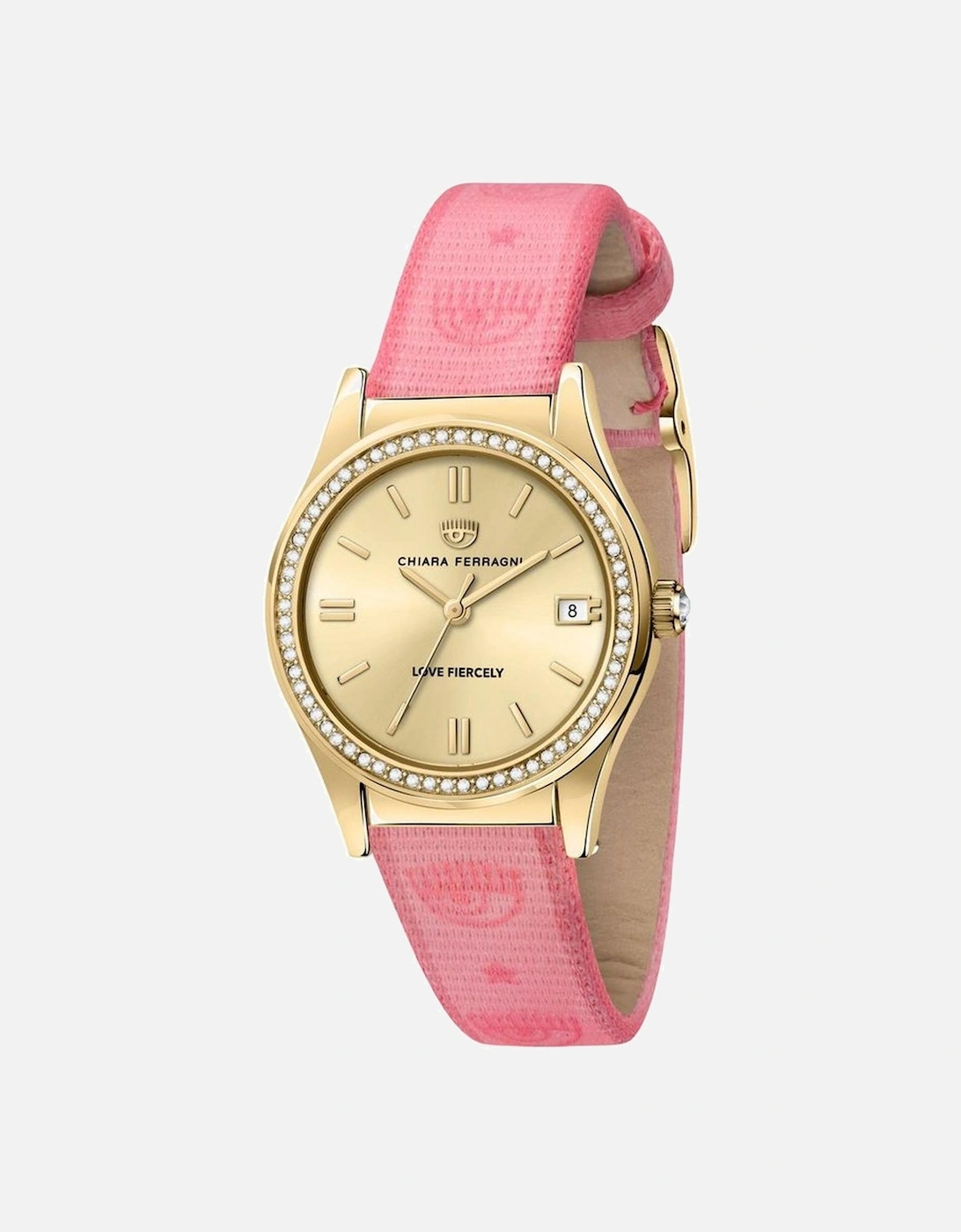 Contemporary Quartz Analog Watch with Pink Strap Women - Multicolor, 2 of 1
