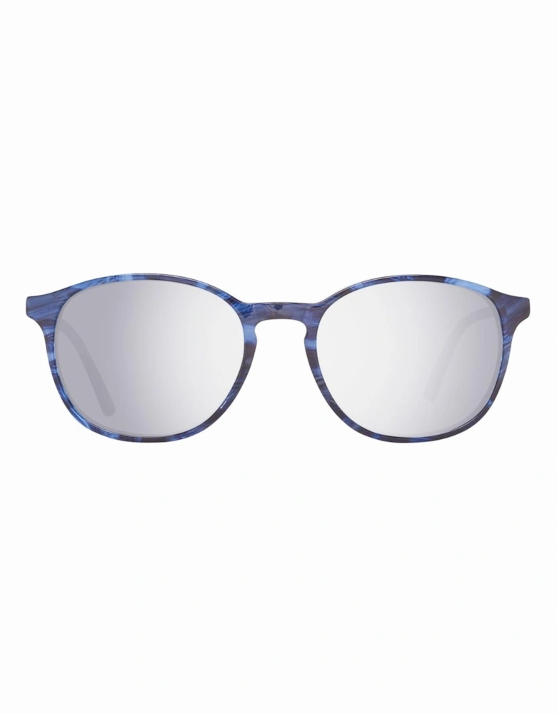 Plastic Sunglasses with Multi Blue Lens Unisex