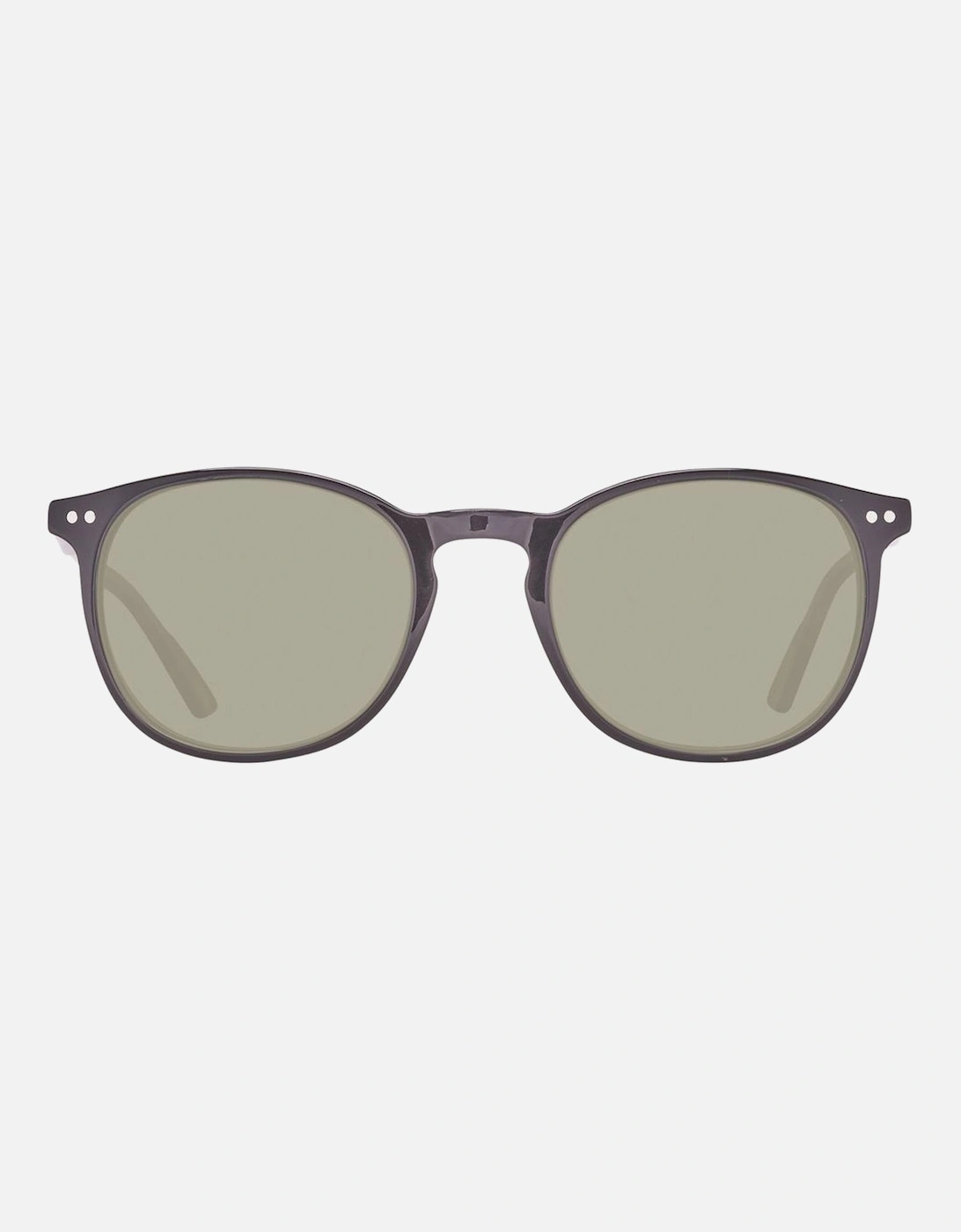 Rectangular Plastic Sunglasses Unisex - Black