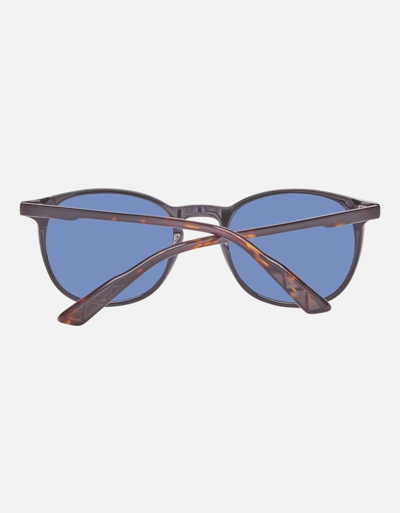 Rectangular Plastic Sunglasses Unisex - Black