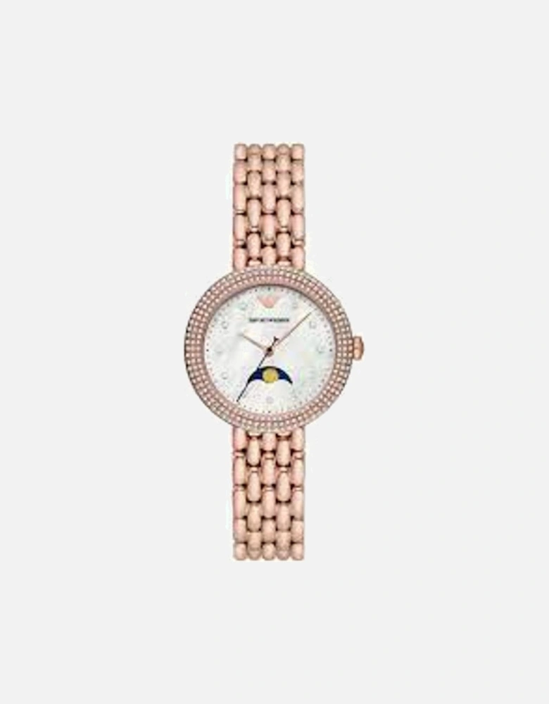 Stainless Steel Quartz Analog Watch with Butterfly Clasp Women -