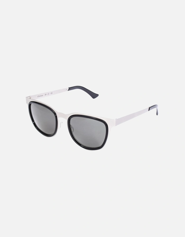 Stainless Steel Bracelet Watch with Gray Dial Unisex Sunglasses