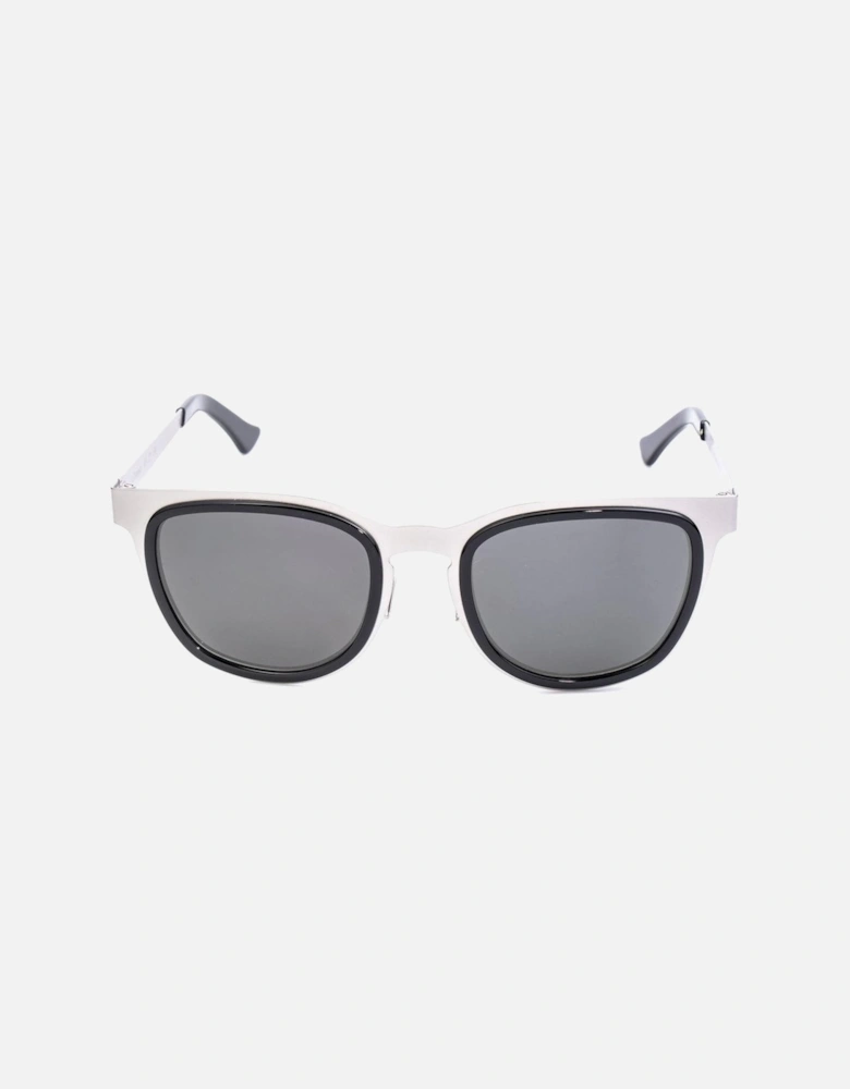 Stainless Steel Bracelet Watch with Gray Dial Unisex Sunglasses