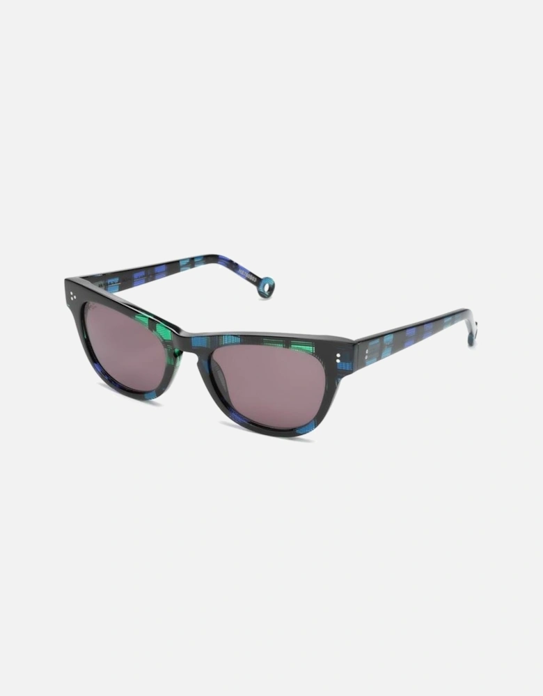 Acetato Multicolor Dial Watch with Grey Glass Women Sunglasses