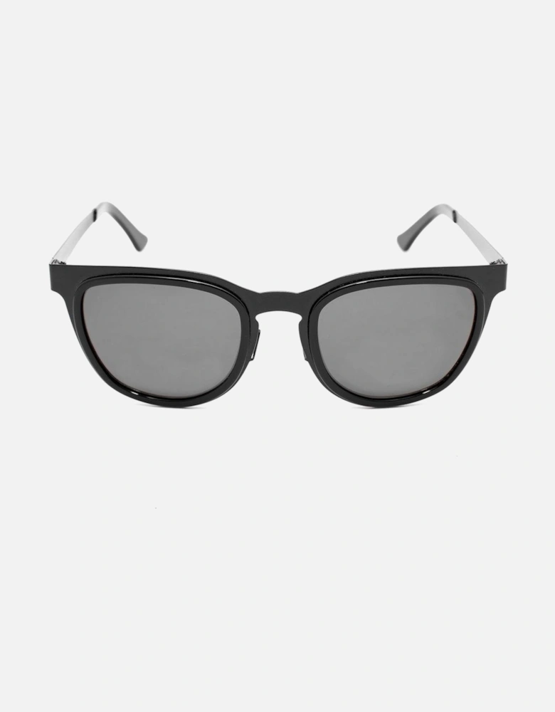 Stainless Steel Bracelet Watch with Black Dial Unisex Sunglasses