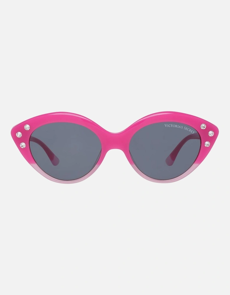Plastic Bracelet Wristwatch with Rose Dial Women - Pink Sunglasses