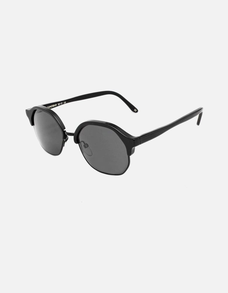 Handmade Acetate Bracelet Watch with Carl Zeiss Crystal Unisex - Black