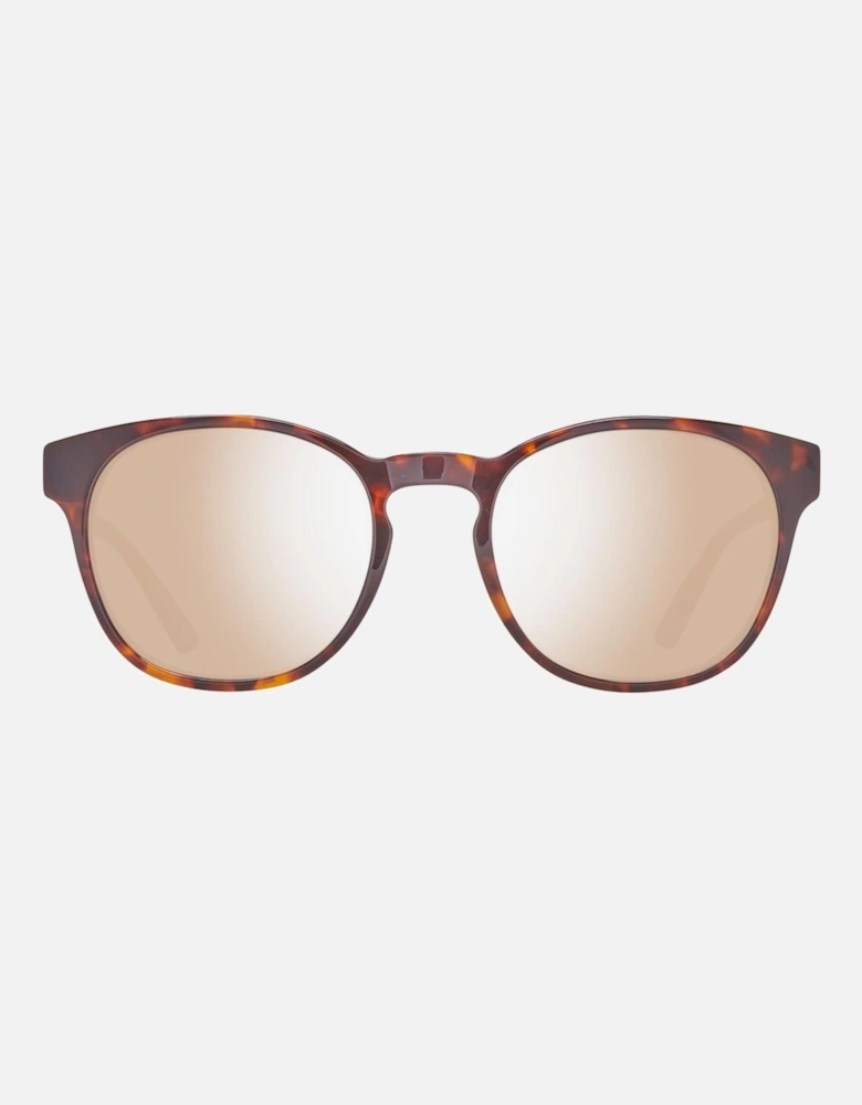 Rectangular Plastic Sunglasses Unisex - Brown