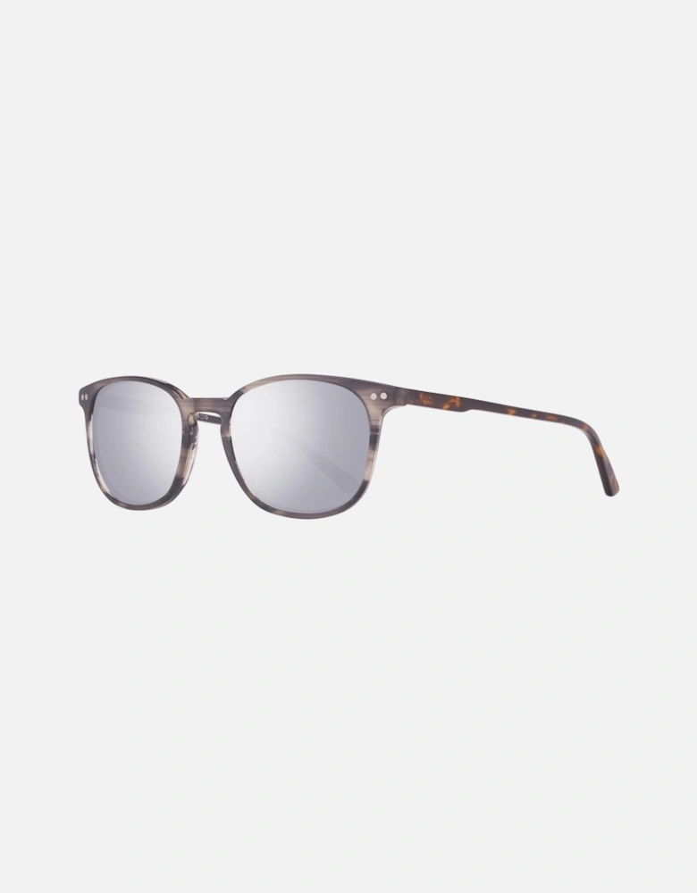 Geometric Metal Plastic Sunglasses Unisex - Gray