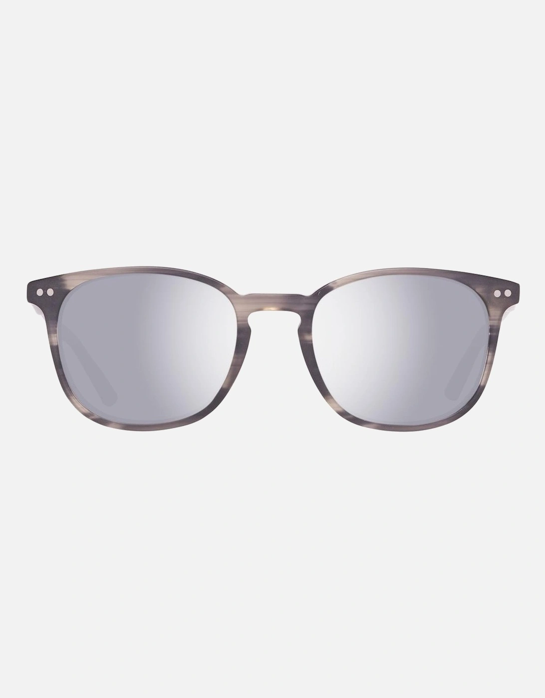 Geometric Metal Plastic Sunglasses Unisex - Gray